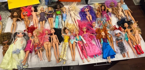 Huge Barbie Doll Lot 20+ Mattel Mixed Dolls Clothes Accessories Bundle VGC