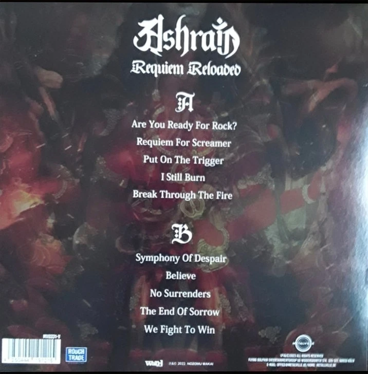 Ashrain Requiem Reloaded Orange Coloured Vinyl (Ltd Ed) Heavy Metal New Sealed  - Image 2 of 2