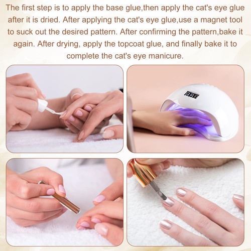 Nail Magnet Tool Set, 3 in 1 Cat Eye Magnet Y-Shaped Double Head Multifunctional - Picture 7 of 7