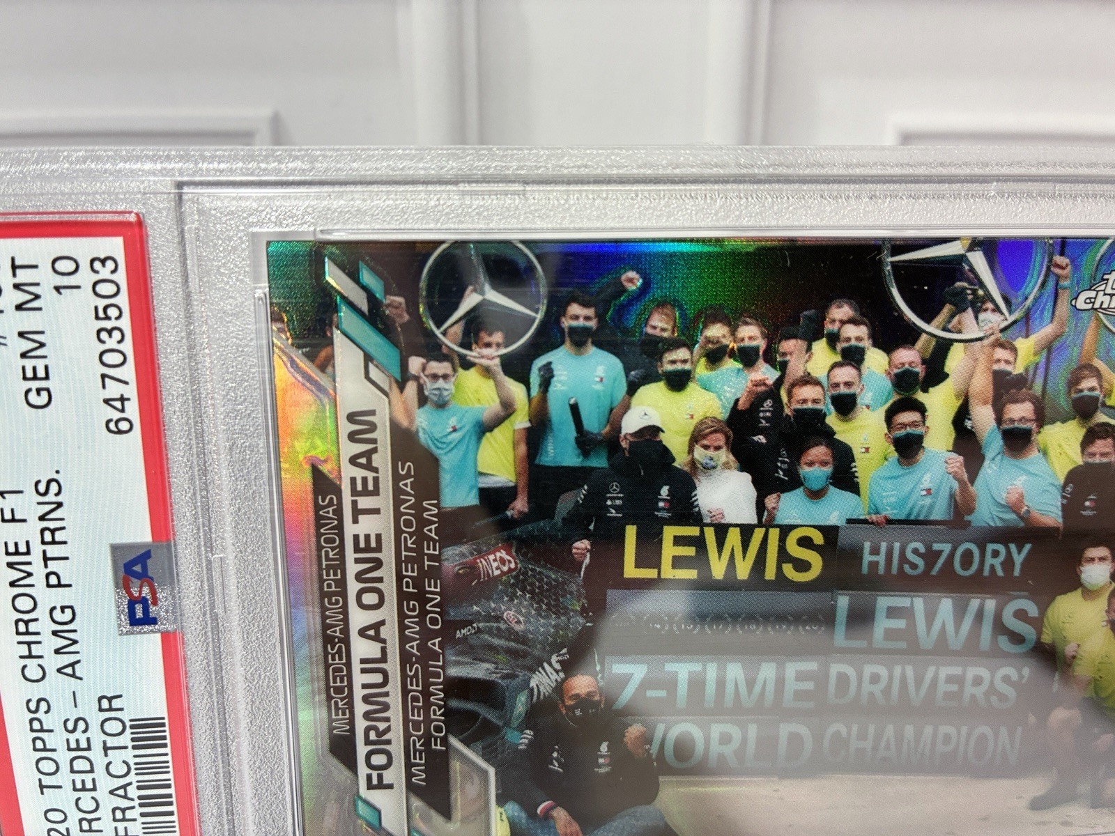 Lewis Hamilton 2020 Topps Chrome Formula 1 #1 Refractor – BGS 9.5 Gem Mint True Gem+ – Bild 5