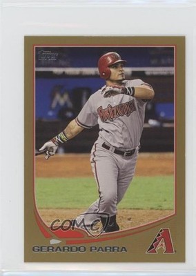 2013 Topps Mini Gold 48/62 Gerardo Parra #72 2t7