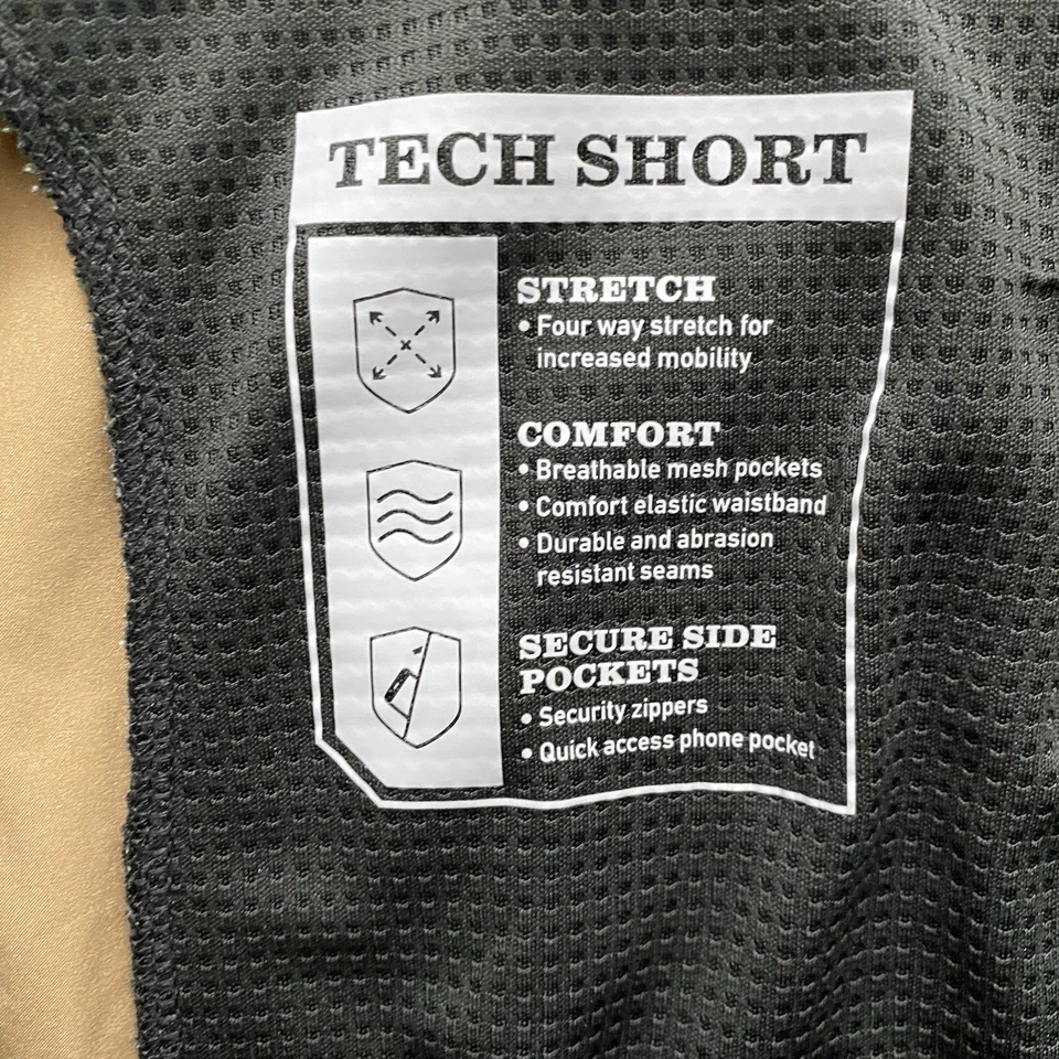 Orvis Shorts Mens Size 40 Tan Tech Short Chino Outdoor Stretch Lightweight - Image 4 of 4