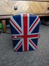 Union Jack Flag Mini Fridge, Barely Used