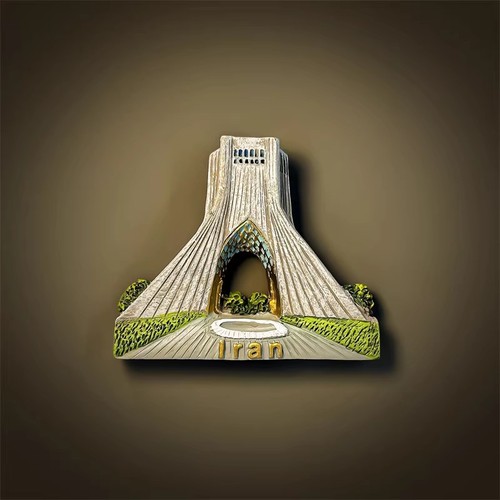 Iran Azadi Turm 3D Harz Kühlschrankmagnet Kühlschrank Handwerk Tourist Souvenir - Bild 4 von 4