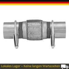 Flexrohr + 2x Schellen 55x100/220mm für Seat Edelstahl 1x ohne Schweißen Satz