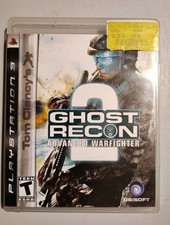PS3 Tom Clancy's Ghost Recon Advanced Warfighter 2 Military Complete w/Manual