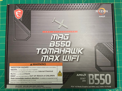 MSI MAG B550 TOMAHAWK MAX WIFI AM4 ATX Motherboard AMD Ryzen B550 Chipset
