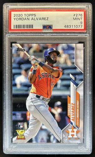 2020 Topps Yordan Alvarez RC Rookie All-Star #276 Astros PSA 9
