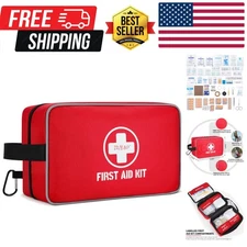 330 Piece First Aid Kit,  Waterproof Compact Trauma Medical Kits for Any Emer...