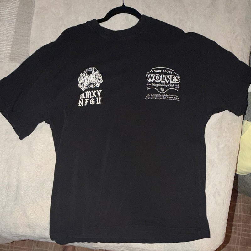 Darc Sport Wolves Bodybuilding Club Graphic Logo T-Shirt Men’s M Black