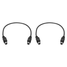 1 Feet PS/2 Keyboard Extension Cable, 2 Pack 28 AWG 6 Pin Male to Male