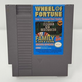 Wheel of Fortune -- Family Edition &bull; NES,1990 &bull; Cartridge & Manual &bull; Tested