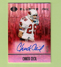 Chuck Cecil Autograph 2019 Illusions Elusive Ink #EI-CCE #d /25 B531