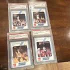 1989 Michael Jordan PSA 9 4-Card Lot #6 #8 #14 #17