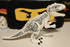 Jurassic World Indominus Rex White Dinosaur Custom Lego Figure 75919