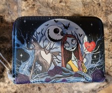 Disney The Nightmare Before Christmas Jack  Sally Soft Zip Wallet