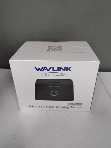 WAVLINK Hard Drive Docking Station Clone USB3.0 Dual Bay For 2.5" 3.5" HDD SSD