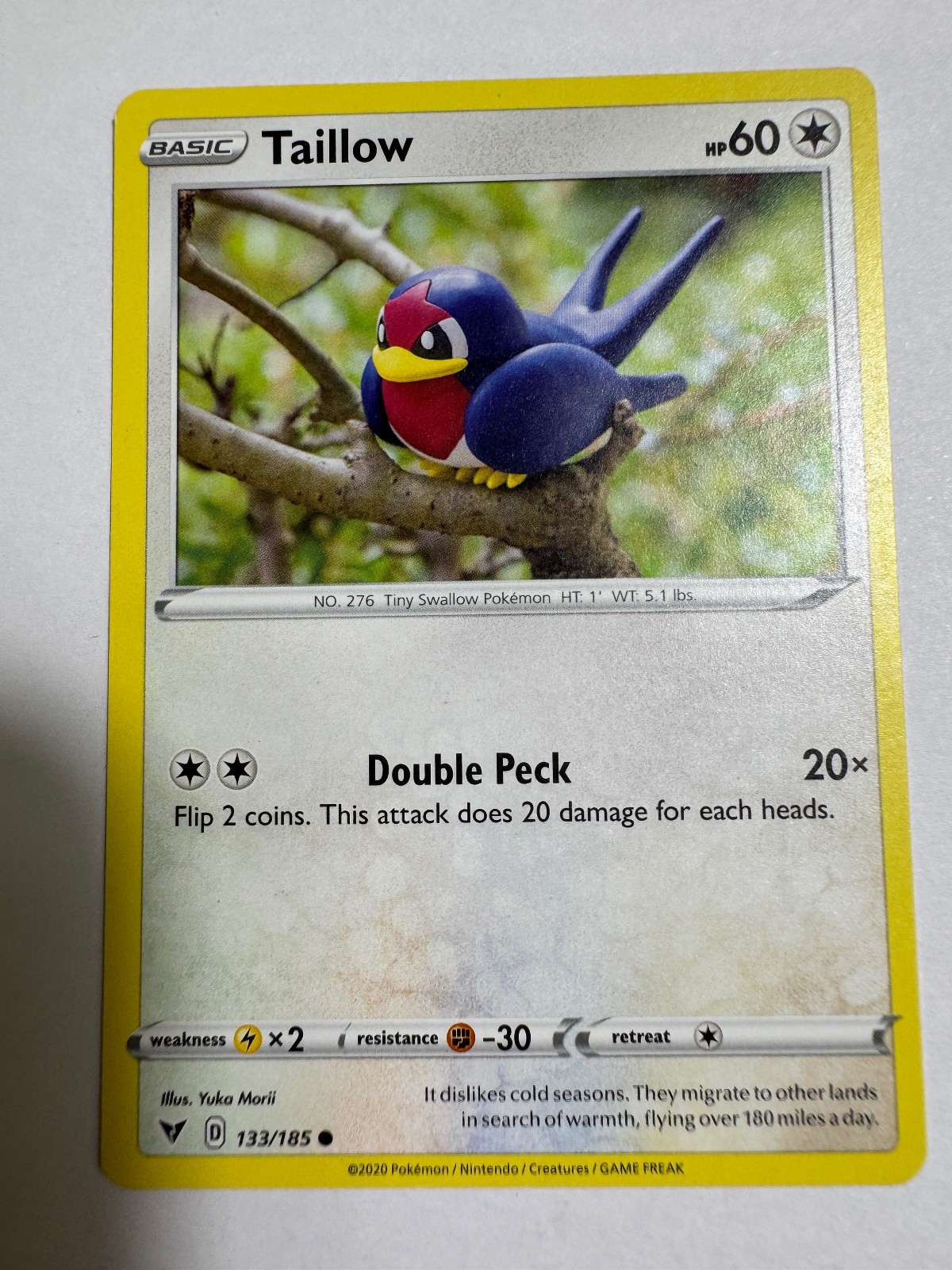 Taillow 133/185 Common Vivid Voltage Pokemon Near Mint
