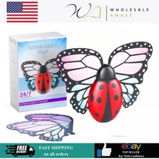 Indoor Flying Insect Trap Plug-In Light Fly Trap Quiet • Safe • 24/7 Protection