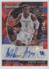 2020-21 Panini Prizm Draft Picks Prospect Red Ice Ashton Hagans #PA-AH Auto 7m3