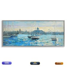 Stupell Industries Sunday On The Water Framed Giclee Art Cd-047_Gff_13X30