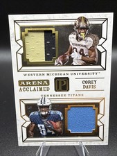 Corey Davis 2017 Panini Pantheon #AA-CD Dual Patch 18/25 Rookie RC