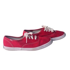 Keds Shoes Womens Sz 6 Champion Originals Sneaker Lace Up WF31300 Red Canvas