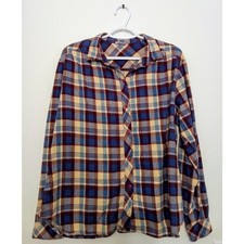 Vintage 70s - 80s Levi  s Plaid Flannel Button Up Retro Outdoors Gorpcore SZ Unk