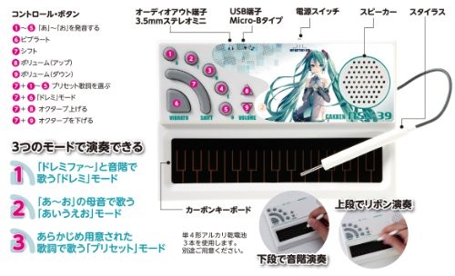 Gakken Pocket Miku UTAU Keyboard for sale online | eBay