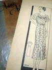 *LOVELY VTG 1930s DRESS ANNE ADAMS Sewing Pattern 18/36 FF