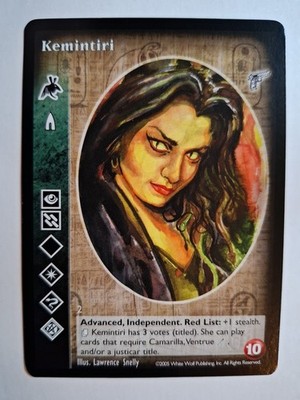 Kemintiri VTES Vampire Jyhad CCG Kindred Most Wanted Final Nights