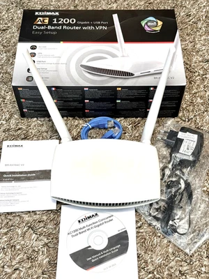 Edimax AC1200 5-in 1 Dual-Band WLAN-Router BR-6478AC V2 *OVP* - Bild 1 von 4