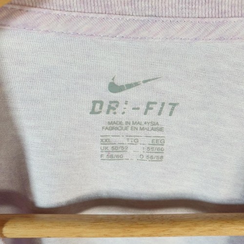 Vintage Nike Running Dri Fit Spellout T Shirt Men’s 2XL Pink Graphic Swoosh - Picture 5 of 8