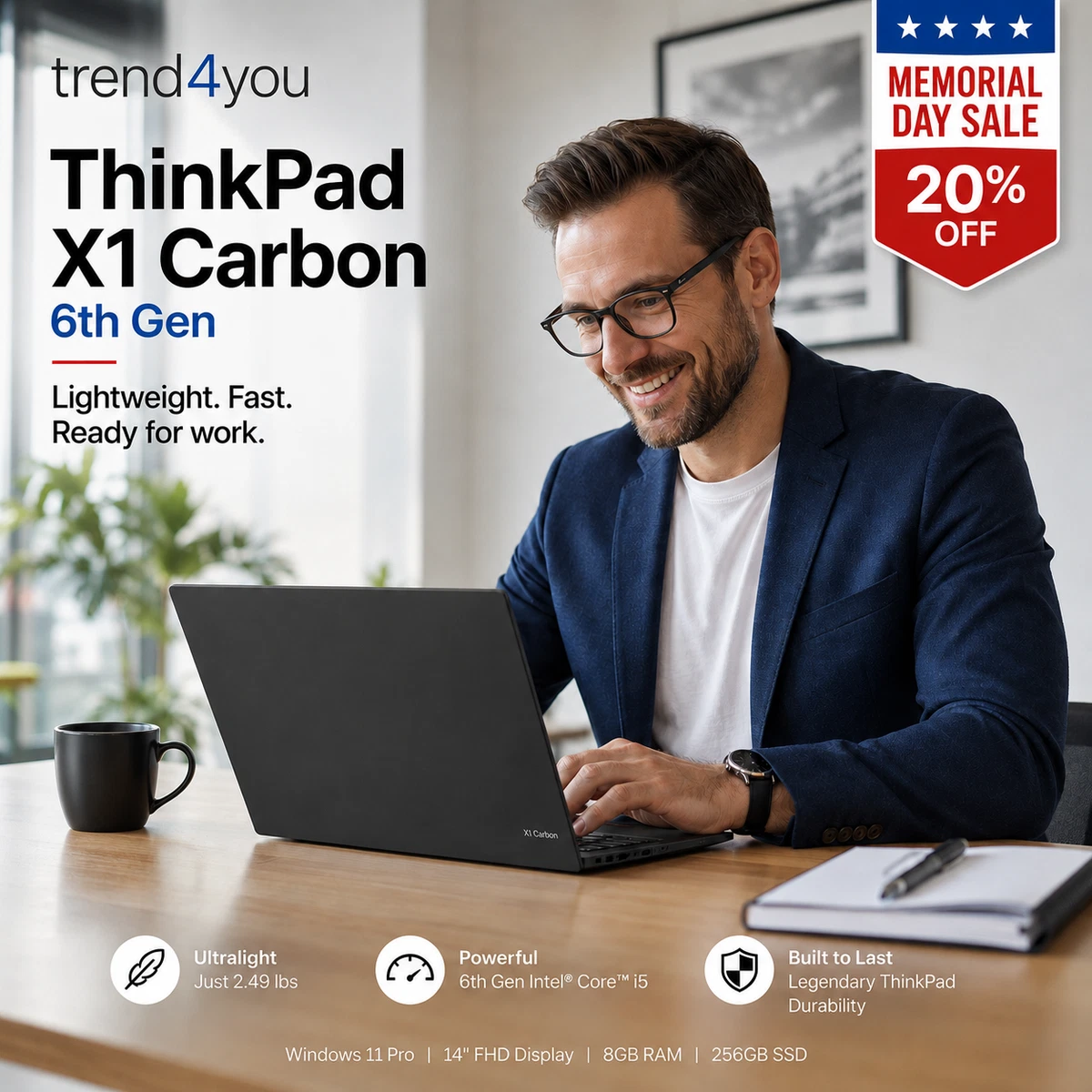 Preços baixos em Lenovo Thinkpad X1 Carbon 6th Gen notebooks e