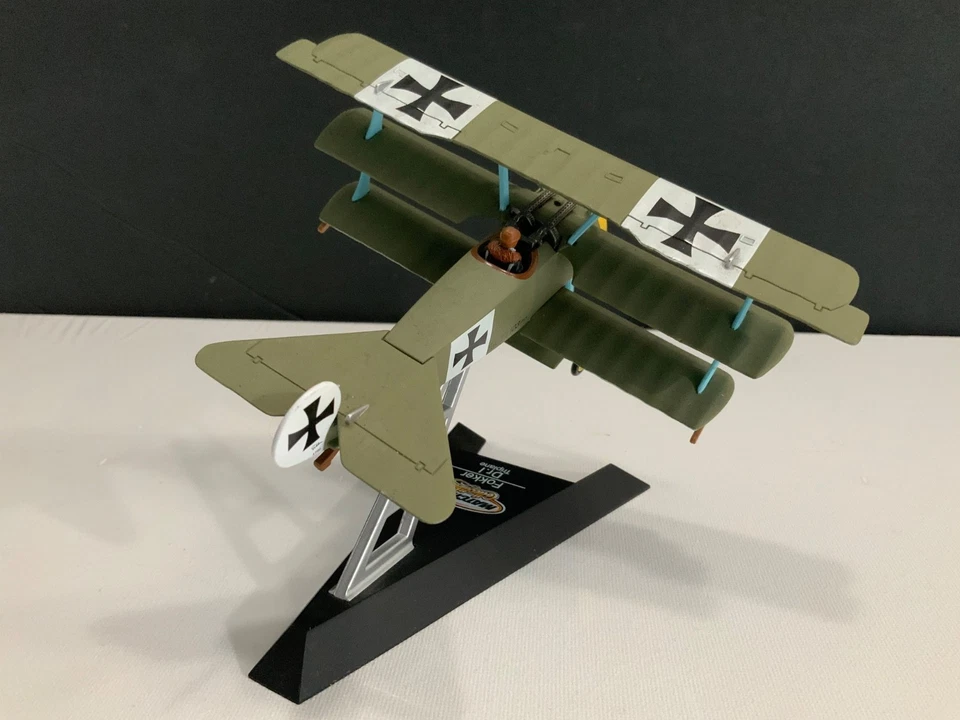 2003 Matchbox Collectibles 1/48 FOLKER DR.1 Triplane WWI Diecast Model w/Stand - Image 4 of 4