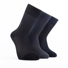 Men’s Bamboo Lightweight Dress & Trouser Socks 12-Pack - 480-482