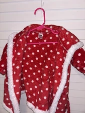 Winter Robe Red With White Baby