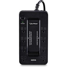 Standby UPS Battery Backup Surge Protector 425VA 260W 8 Outlets Compact UL