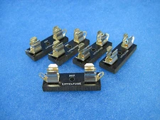 LOT OF (5) NOS LITTELFUSE 3AG Single Chassis Mount Fuse Holder: Series 357 