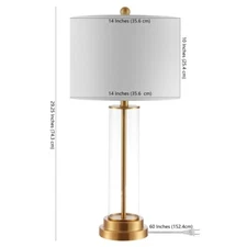 Safavieh CASSIAN GLASS TABLE LAMP, Reduced Price 2172701750 TBL4253A
