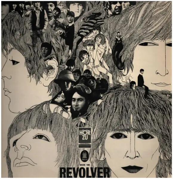 LP The Beatles Revolver FULLY LAMINATED COVERBACK NEAR MINT Odeon
