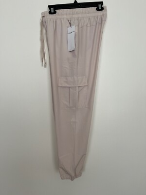 Layer 8 Mona Women's Lightweight Pants / Drawstring Waist Size S Color Tan