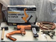 Central Pneumatic 3-In-1 Air Flooring Nailer/Stapler, Hammer, Thor Air Gun Lot
