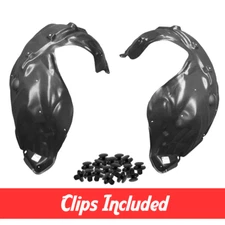 Front Left & Right Fender Liner Set w/ Clips For 2011-2022 Jeep Grand Cherokee