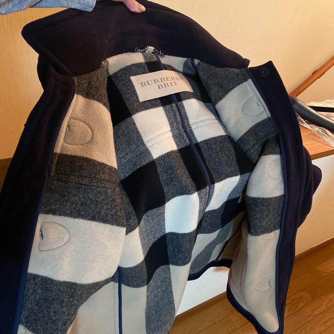 Burberry Brit ダブルブレストピーコート 紺 Burberry Brit ダブルブレストピーコート 紺 Burberry Brit