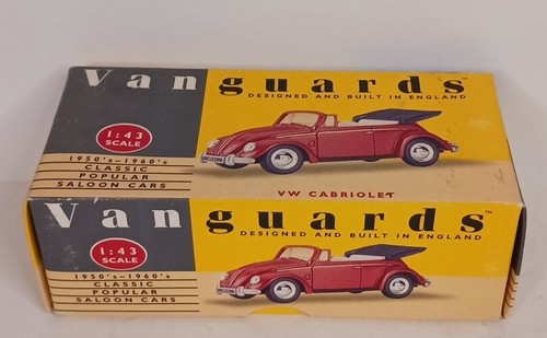 Lledo Volkswagon VW Beetle Cabriolet Diecast Vanguards 1:43 Vintage Red England - Picture 11 of 14