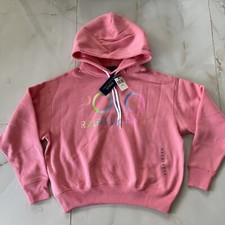 Polo Ralph Lauren Women Pink Logo Crewneck Hooded Sweatshirt Hoodie Size XS D