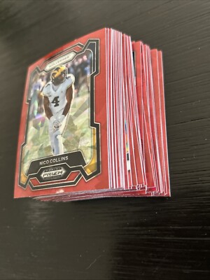 2024 Prizm NFL Draft Picks-Red Cracked Ice Lot-More Rookies Included 