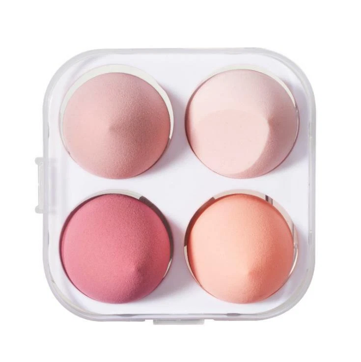 4PCS Set w/ Box Makeup Foundation Sponge Blender Blending Puff Flawless Smooth - Image 4 of 4