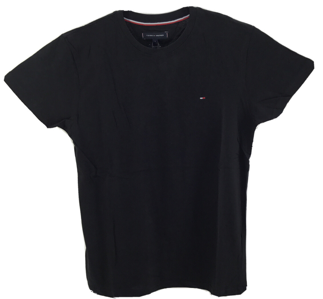 Tommy Hilfiger Men's Classic Fit Crew Neck Flag Cotton T